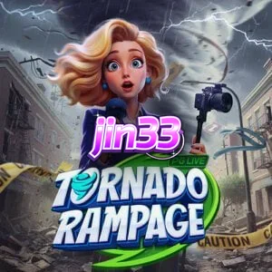 Tampilan grid unik berbentuk corong pada slot Tornado Rampage