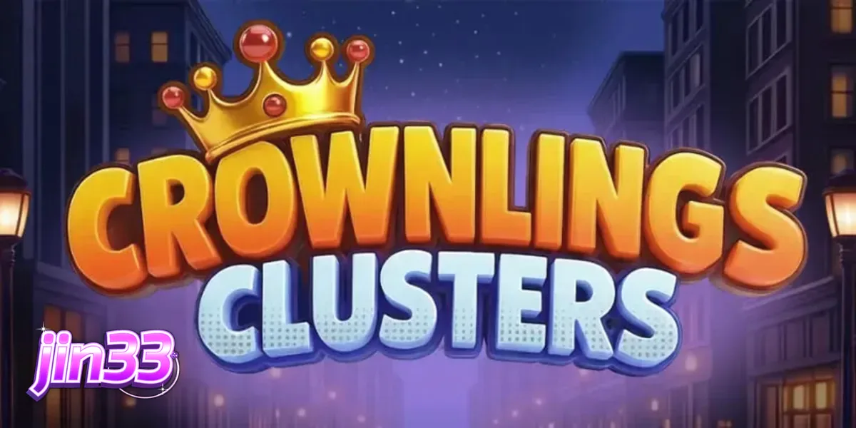 Tampilan visual ceria dan penuh warna dari slot Crownlings Clusters dengan karakter blob neon.